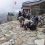 Domhütte - 2 übernachteten nochmals und 2 reisten nach Hause (3100hm Abstieg ab Gipfel)